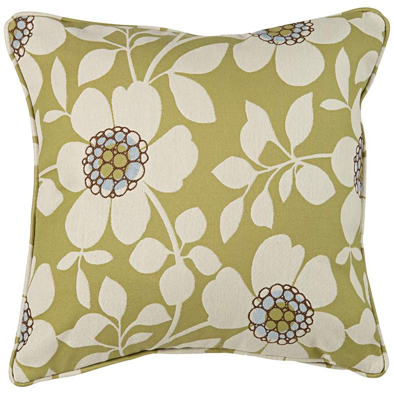 Image 1 angelo:HOME 18 inch Square Peapod Green Decorative Pillow