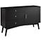 angelo:HOME 52" Wide Black 3-Drawer Wood TV Stand