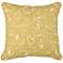 angelo:HOME Bird Flock 18" Square Yellow and Cream Pillow