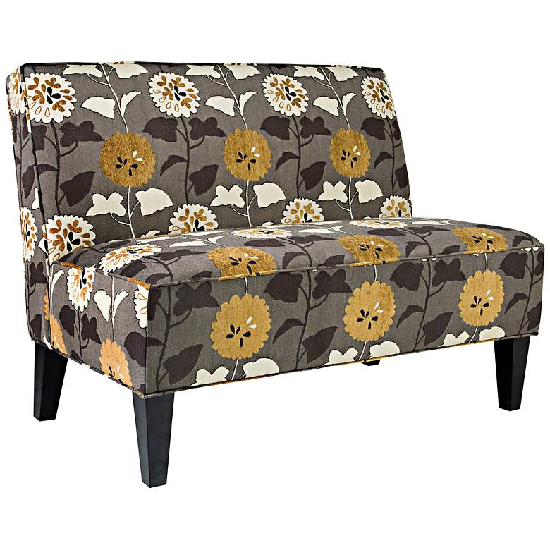 Image 1 angelo:HOME Dover Caramel Brown Meadow Flowers Settee