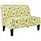 angelo:HOME Dover Peapod Green Floral Modern Settee