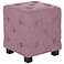 angelo:HOME Duncan Small Button Tufted Lavender Ottoman