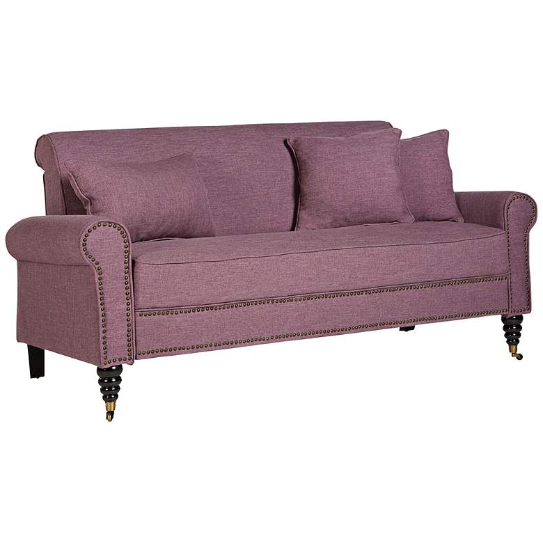Image 1 angelo:HOME Harlow Lavender Sofa