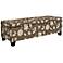 angelo:HOME Kent Vintage Cocoa Brown Floral Storage Ottoman