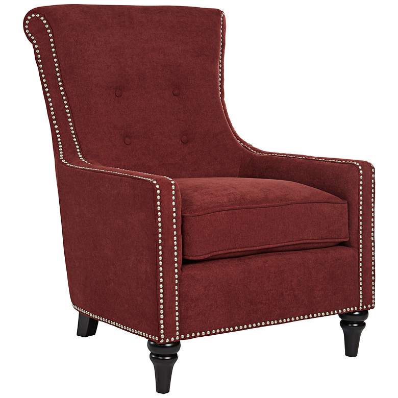 Image 1 angelo:HOME Lana Scarlet Tufted High Back Armchair