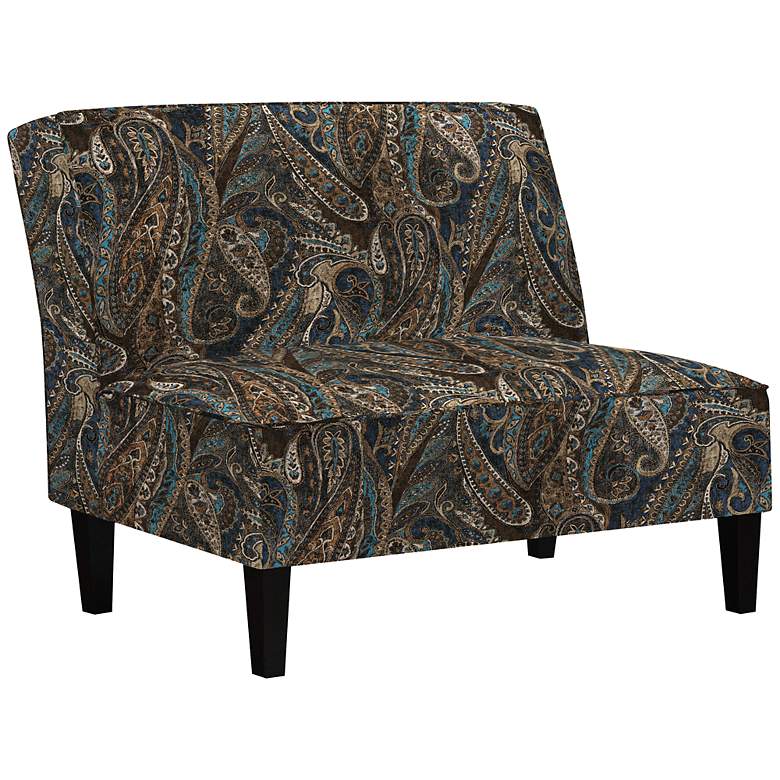 Image 1 angelo:HOME Randolph Danielle Lapis Blue Settee