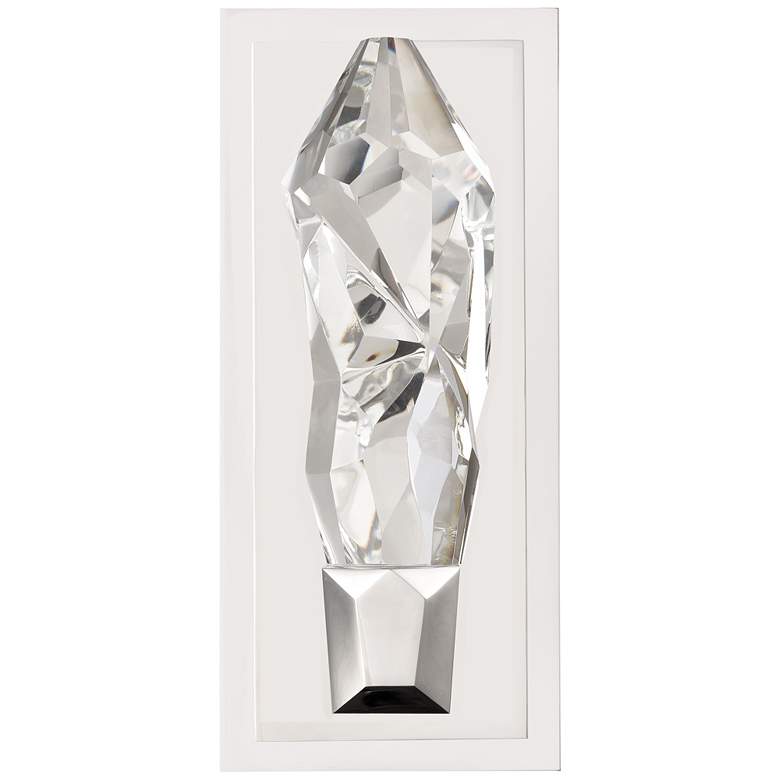 Image 1 Angelus LED 3CCT 1-Light Crafted Crystal Matte White Vertical Wall Sconce