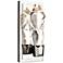 Angelus LED 3CCT 1-Light Crafted Crystal Nickel Vertical Wall Sconce