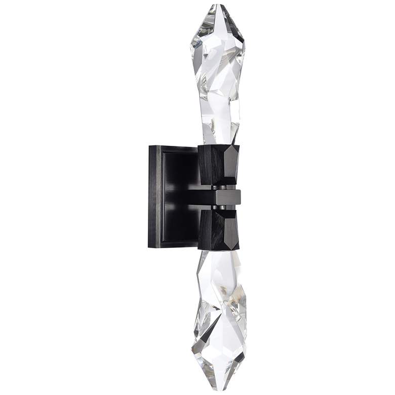 Image 1 Angelus LED 3CCT 2-Light Crafted Crystal Black Duo Wall Sconce