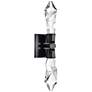 Angelus LED 3CCT 2-Light Crafted Crystal Black Duo Wall Sconce