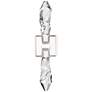 Angelus LED 3CCT 2-Light Crafted Crystal Nickel Duo Wall Sconce