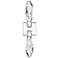 Angelus LED 3CCT 2-Light Crafted Crystal Nickel Duo Wall Sconce