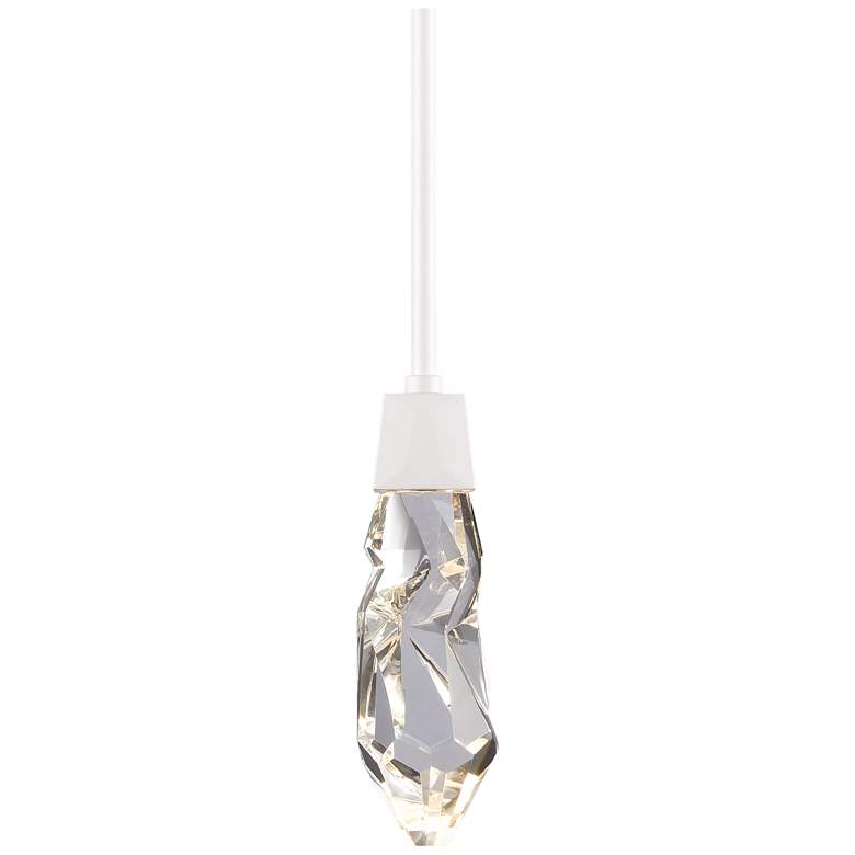 Image 1 Angelus LED 3CCT Inimitable Crafted Crystal Matte White Mini-Pendant