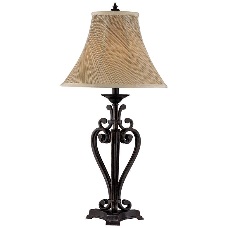 Image 1 Angers 32.38 inch High 1-Light Table Lamp - Dark Bronze