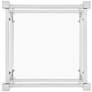 Angie 24" Wide Chrome and Clear Glass Square End Table