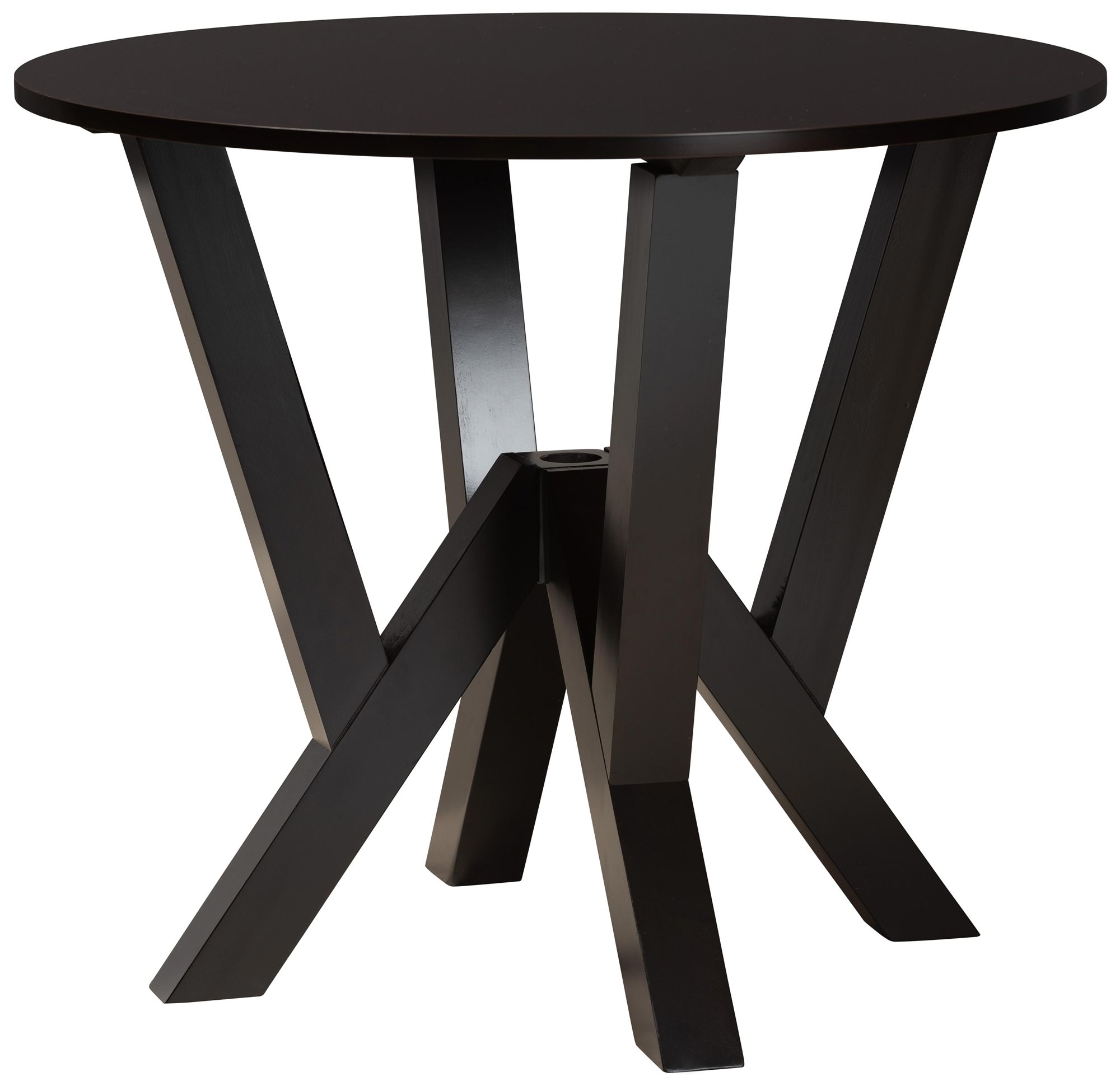 Angie Gray Fabric and Dark Brown Wood 5-Piece Dining Set