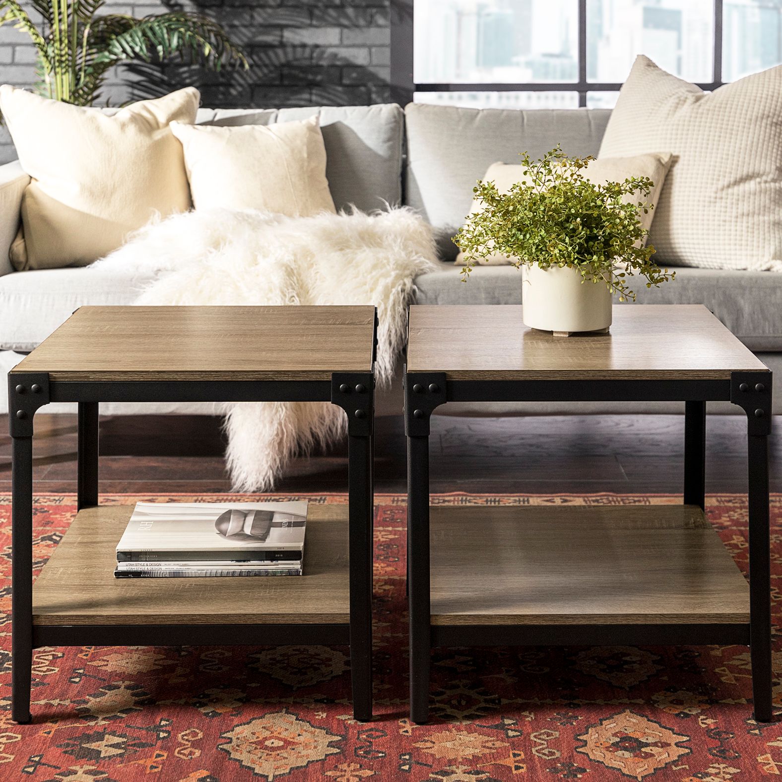 end table driftwood