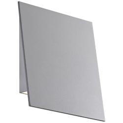 Angled Plane 7 3/4&quot;H Textured Gray LED Outdoor Wall Light