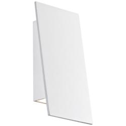 Angled Plane 7 3/4&quot;H White Narrow LED Outdoor Wall Light