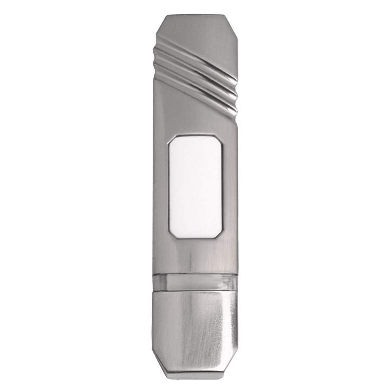 Image 1 Angles Satin Nickel Surface Mount Wireless Doorbell Button