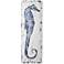Anglo Rustic Seahorse 59" High Blue Canvas Wall Art