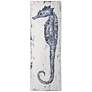 Anglo Rustic Seahorse II 59" High Blue Canvas Wall Art