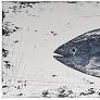 Anglo Rustic Tuna 59" Wide Blue Canvas Wall Art