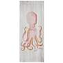 Anglo Sea Life II 40" High Coral Octopus Wood Wall Art