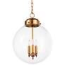 1_Angus 15" Wide Natural Brass 3-Light Globe Pendant