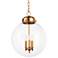 Angus 15" Wide Natural Brass 3-Light Globe Pendant
