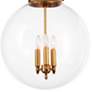 2_Angus 15" Wide Natural Brass 3-Light Globe Pendant more views