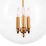4_Angus 15" Wide Natural Brass 3-Light Globe Pendant more views