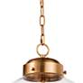5_Angus 15" Wide Natural Brass 3-Light Globe Pendant more views