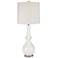 Angus White Glass Tall Table Lamp