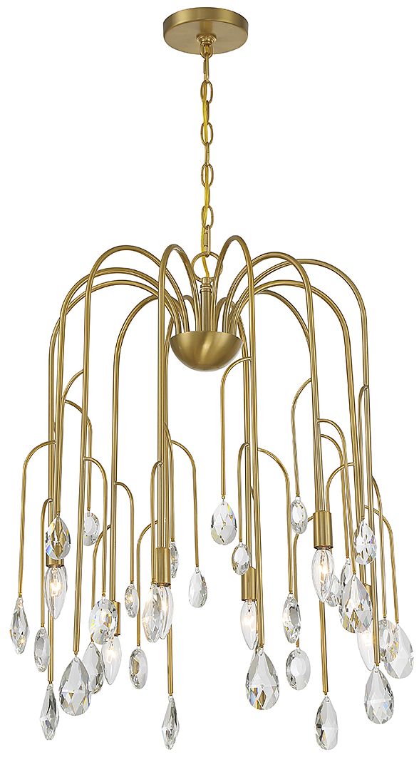 Thumbnail3 of Anholt 6-Light Chandelier in Noble Brass more views