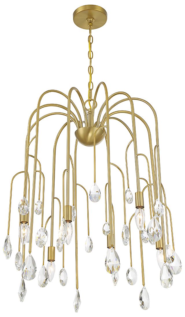 Thumbnail4 of Anholt 6-Light Chandelier in Noble Brass more views