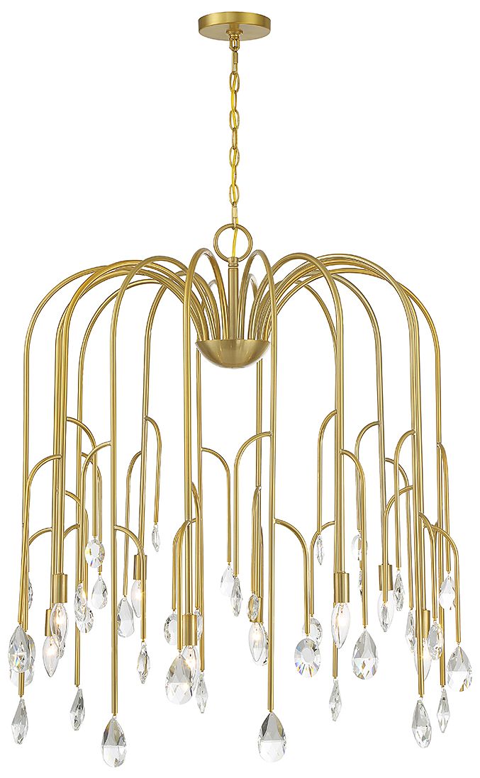 Anholt 8-Light Chandelier in Noble Brass