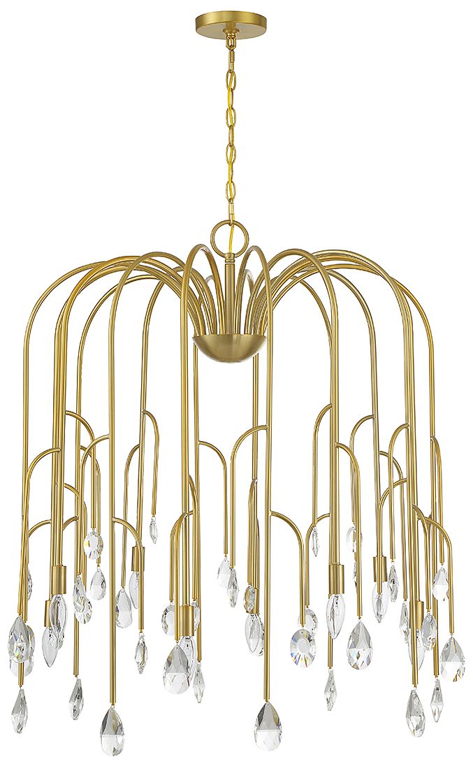 Image 2 Anholt 8-Light Chandelier in Noble Brass more views