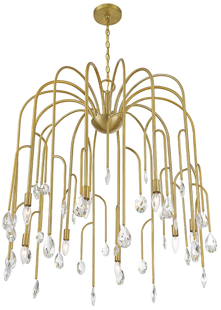Image 4 Anholt 8-Light Chandelier in Noble Brass more views