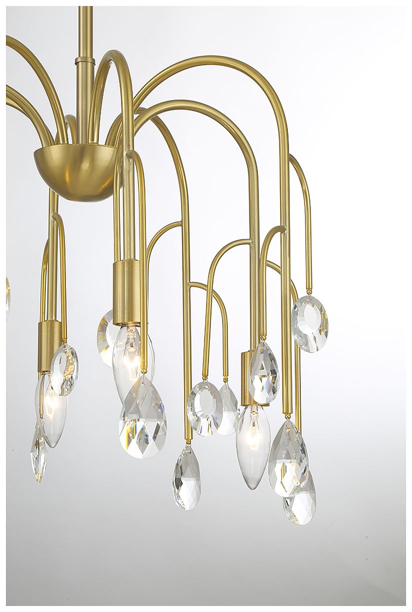 Image 6 Anholt 8-Light Chandelier in Noble Brass more views
