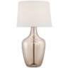 Ania Champagne Glass Jar Table Lamp with Dimmer with USB Charging Port