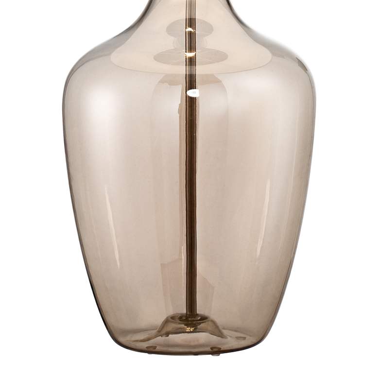 Image 5 Ania Champagne Glass Jar Table Lamp with Dimmer with USB Charging Port more views