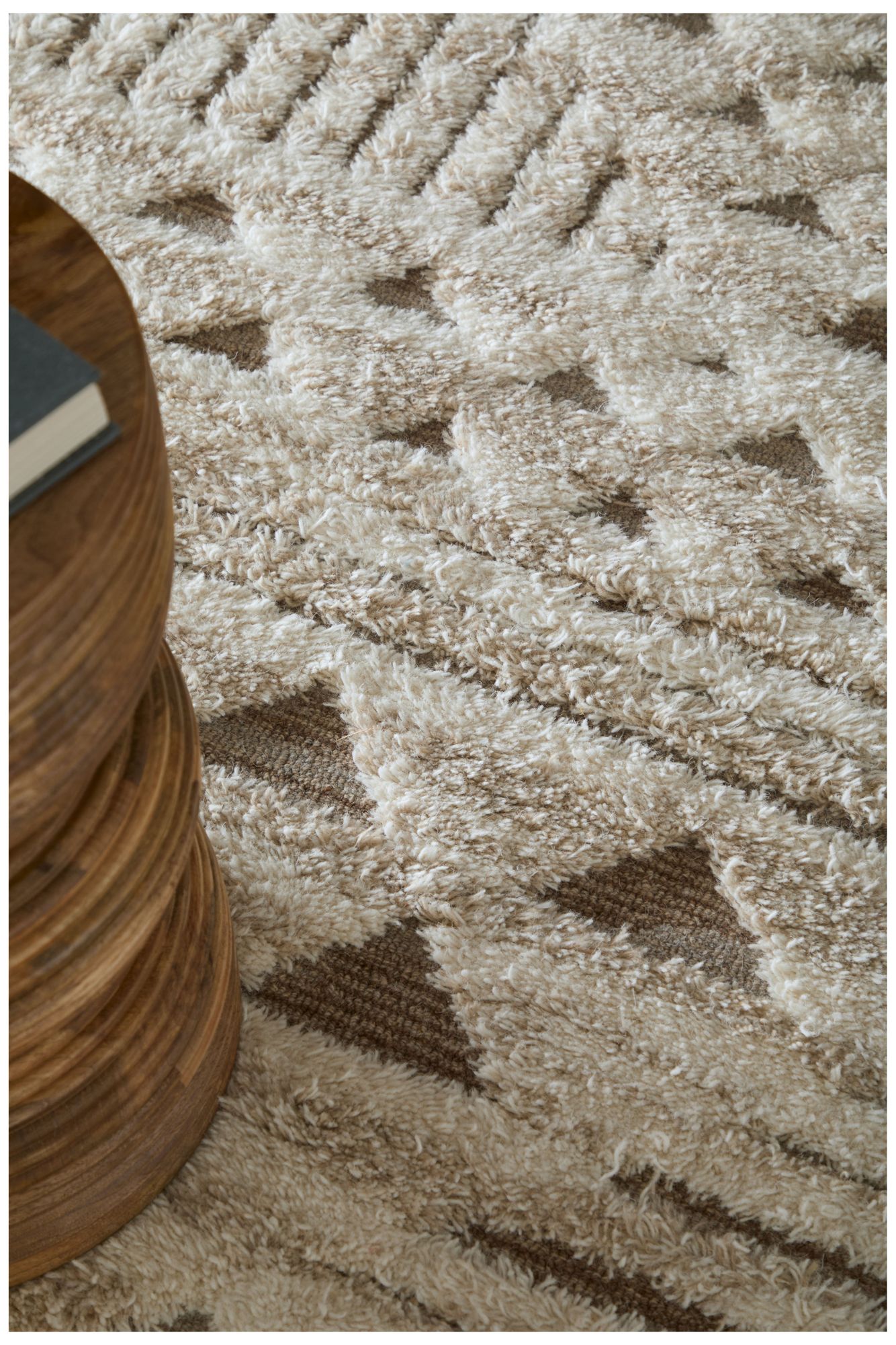 Image 2 Anica Geometric Hand Tufted Ivory Area Rug 8A97F 8' x 10' more views