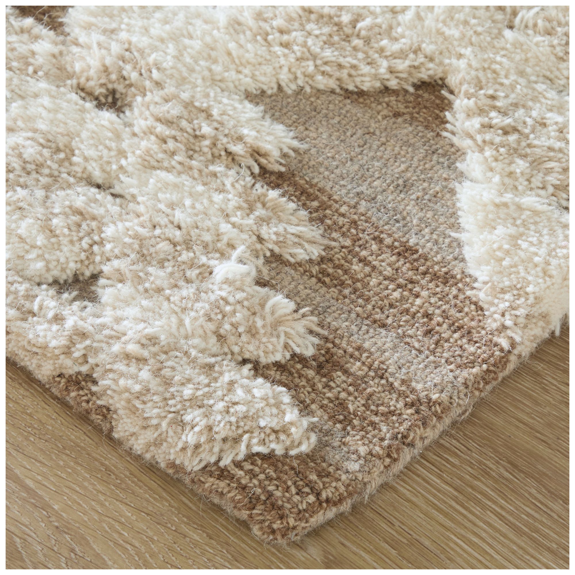 Image 3 Anica Geometric Hand Tufted Ivory Area Rug 8A97F 8' x 10' more views