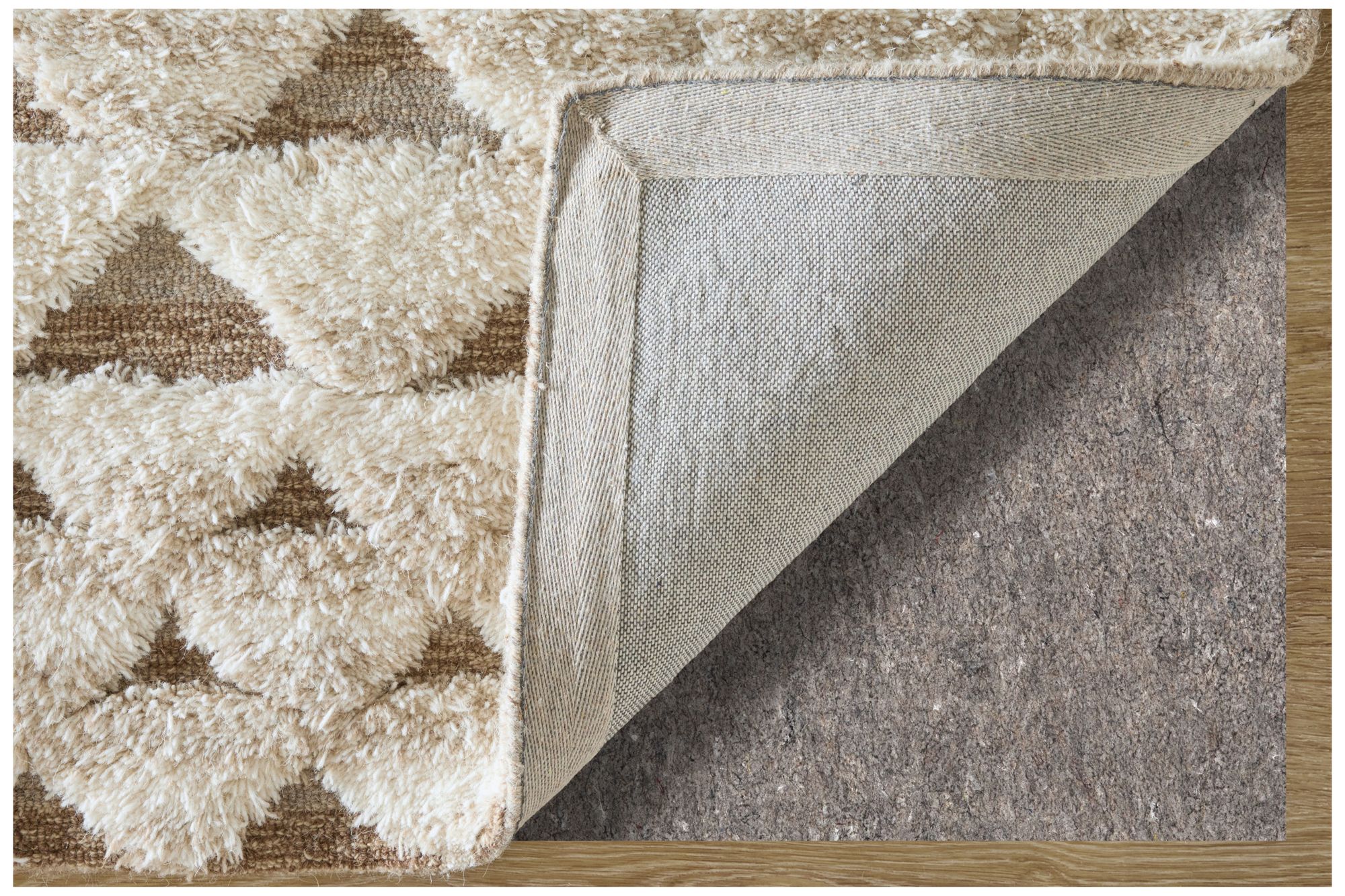 Image 4 Anica Geometric Hand Tufted Ivory Area Rug 8A97F 8' x 10' more views