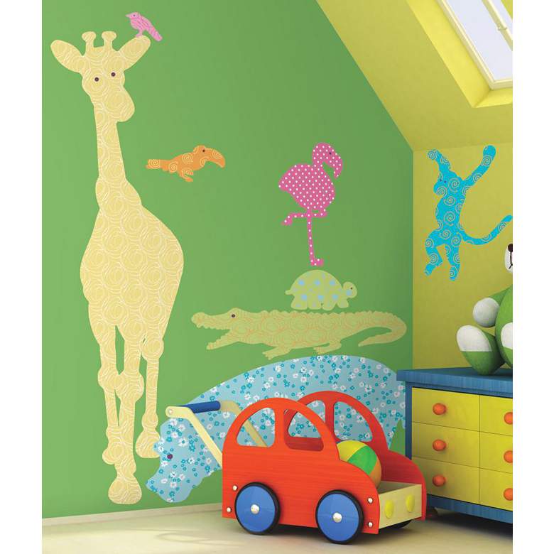 Image 1 Animal Silhouettes Peel and Stick Wall Decal Set