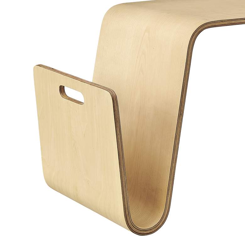 Image 3 Anise 26 1/2" Wide Natural Ash Veneer Wood Side Table more views