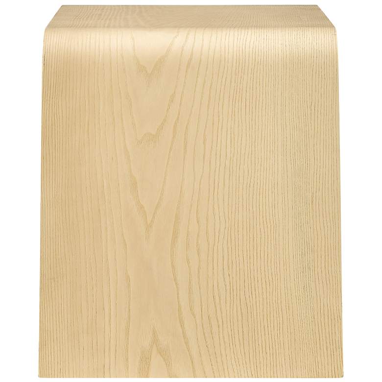 Image 5 Anise 26 1/2" Wide Natural Ash Veneer Wood Side Table more views