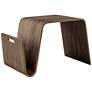 1_Anise 26 1/2" Wide Walnut Veneer Wood Side Table