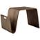 Anise 26 1/2" Wide Walnut Veneer Wood Side Table